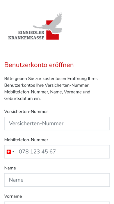 Einsiedler Krankenkasse Screenshot