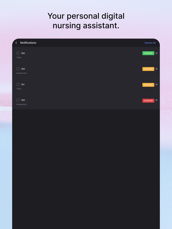 NurseTasks iPad screenshot 2 - Productivity app