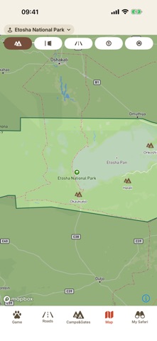 Etosha Safari: Map & Guide Screenshot 1 of 10