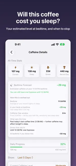 Caffeine Tracker - Doppio screenshot 3