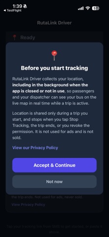 RutaLink Driver screenshot