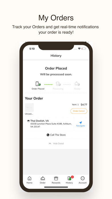 Thai Deelish iPhone screenshot 3 - Food & Drink app