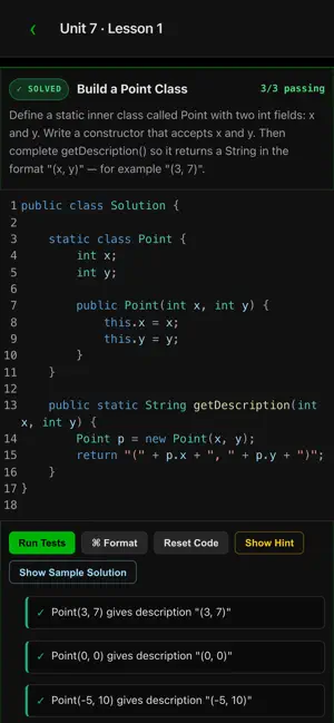 CS++ Intro to Java screenshot 4