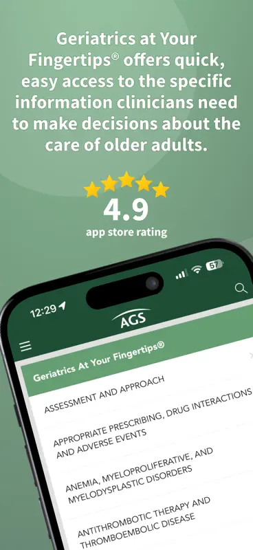 Geriatrics At Your Fingertips screenshot 1 of 5