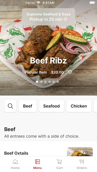 Supreme Seafood iPhone screenshot 2 - Food & Drink app
