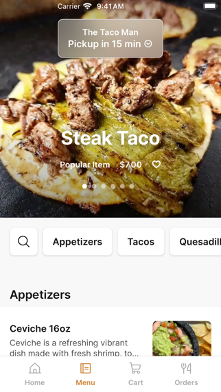 The Taco Man iPhone screenshot 2 - Food & Drink app