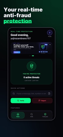 ScamZero: AI Scam Check iPhone screenshot