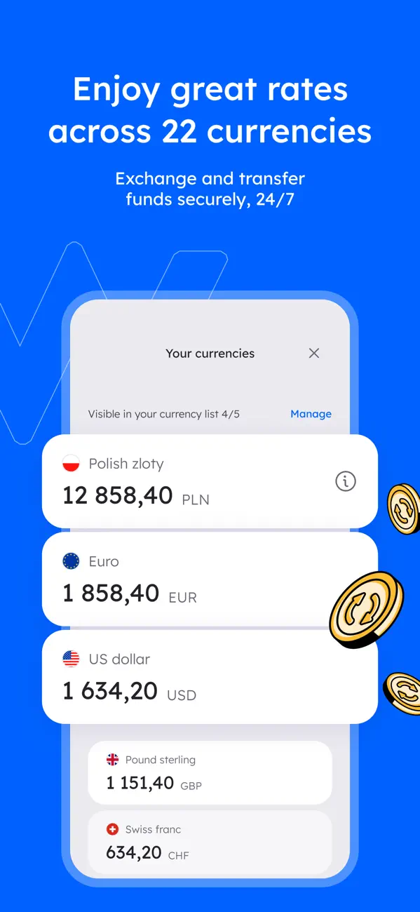 Screenshot #2 pour Walutomat Currency Exchange