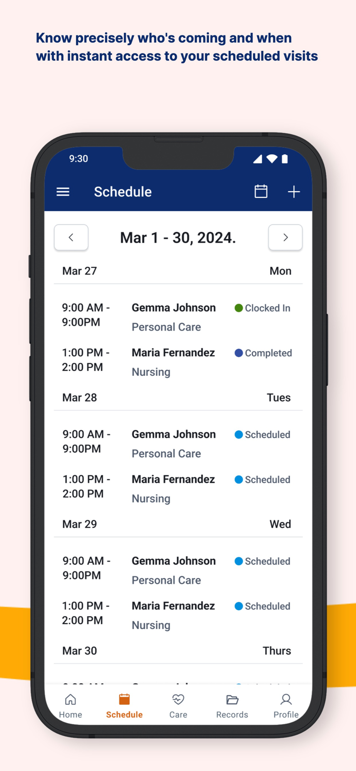 AlayaCare Family Portal