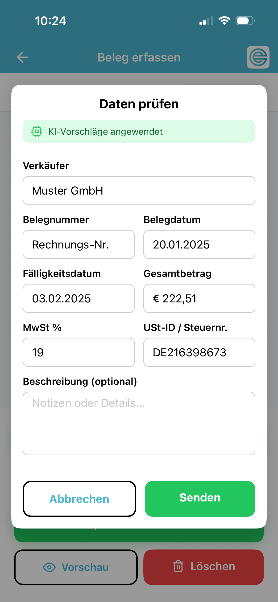 eBill Scanner