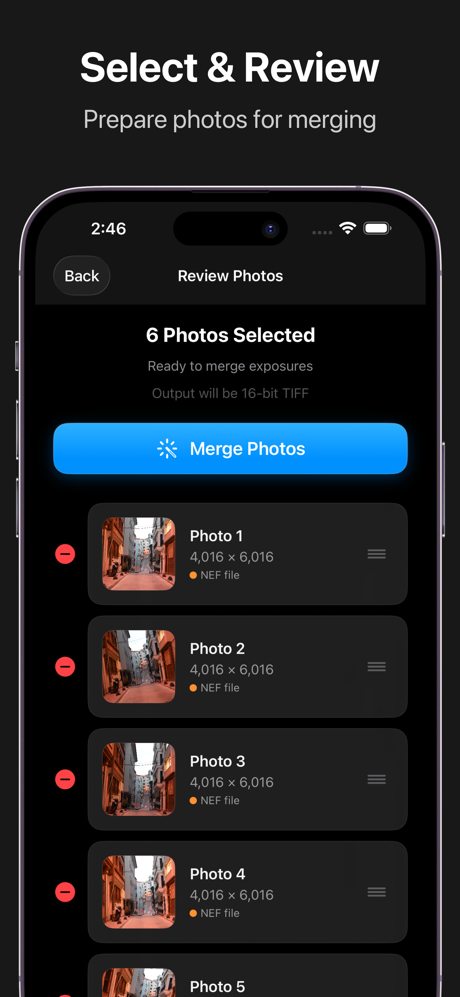 Flattr: Exposure Blend & Merge screenshot 2