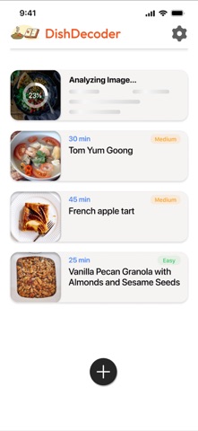 DishDecoder AI Photo-to-Recipe screenshot