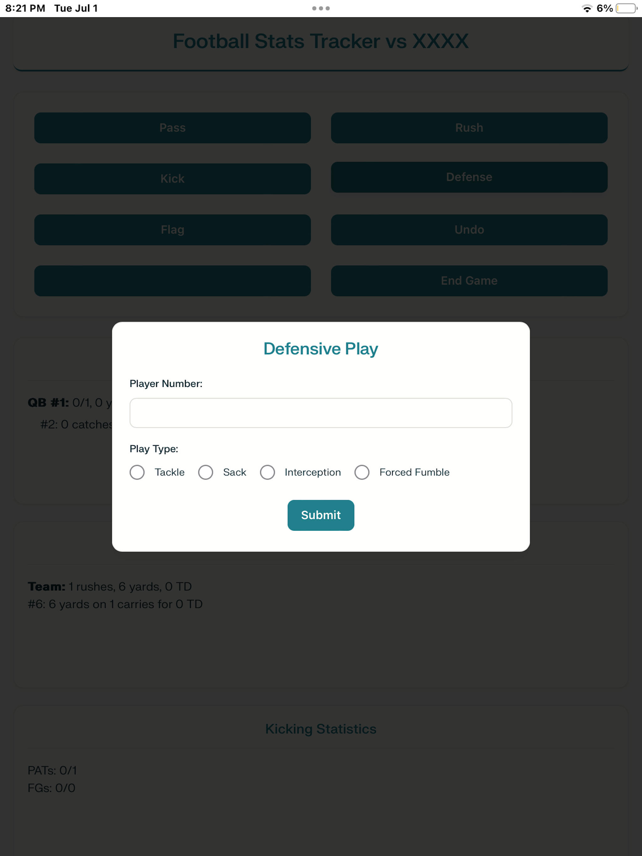 Football Stat Tracker Pro screenshot 16