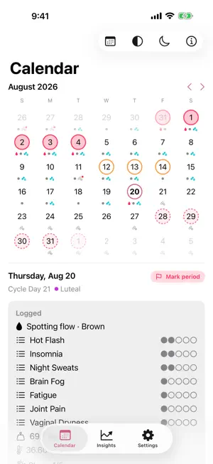 Perirosa: Perimenopause & HRT screenshot 1