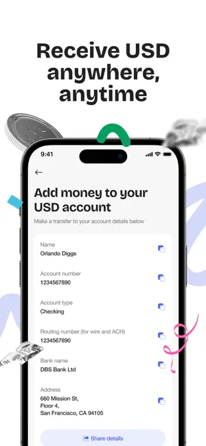 Roam: USD & Stablecoins App screenshot 3