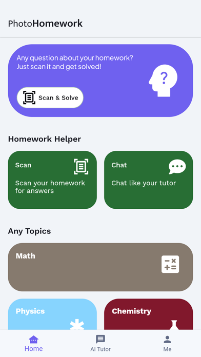 PhotoHomework.AI Screenshot