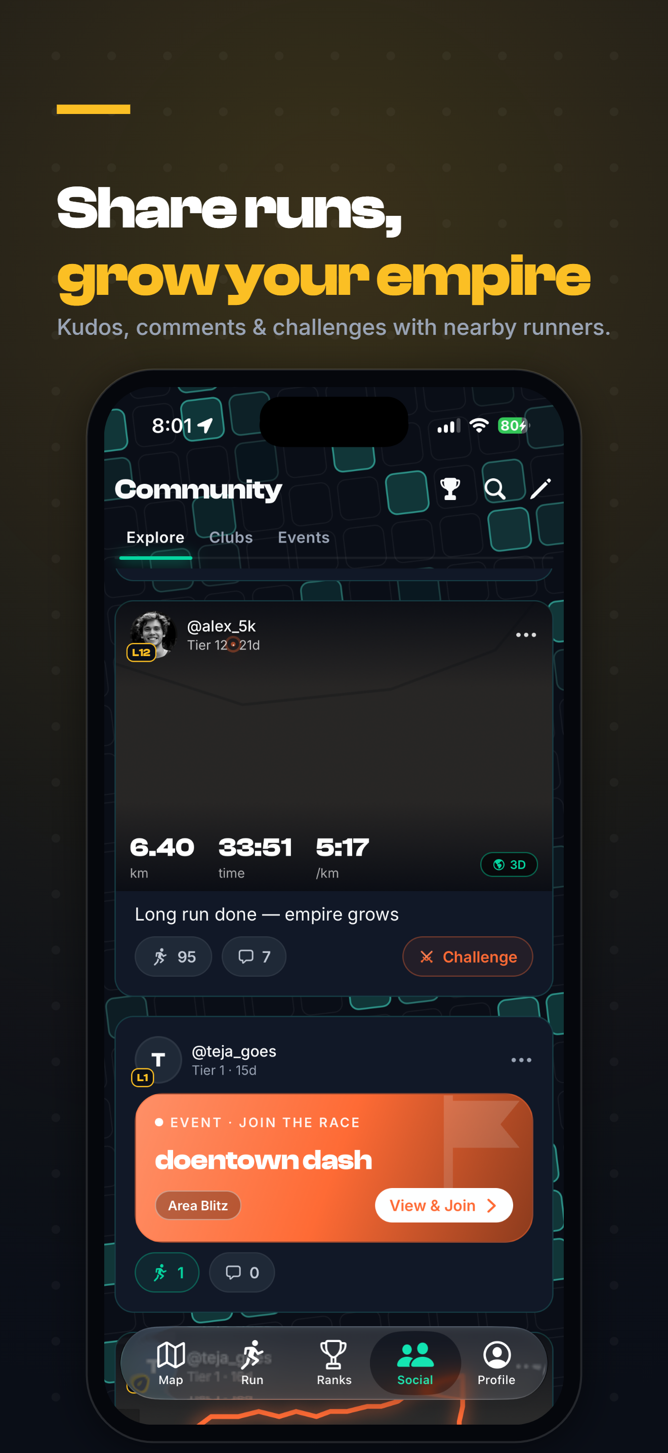 Stride Running Claim Territory screenshot 4