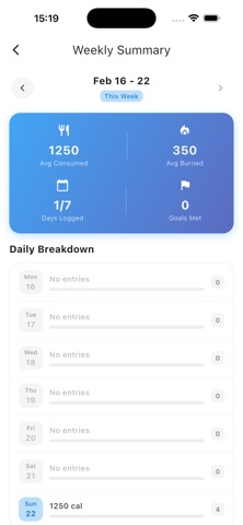 Calcaloo: Calorie Tracker screenshot