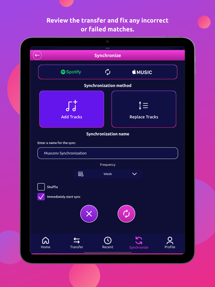 MusConv Playlist Transfer