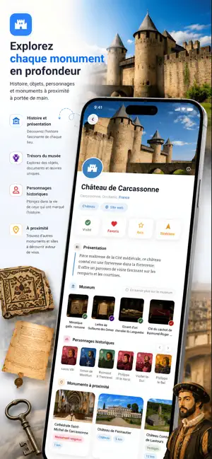 MonuTrack - Carte des châteaux screenshot 2