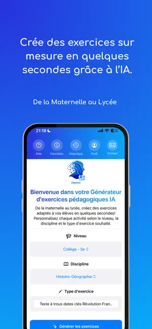 Générateur d'Exercices IA screenshot 1