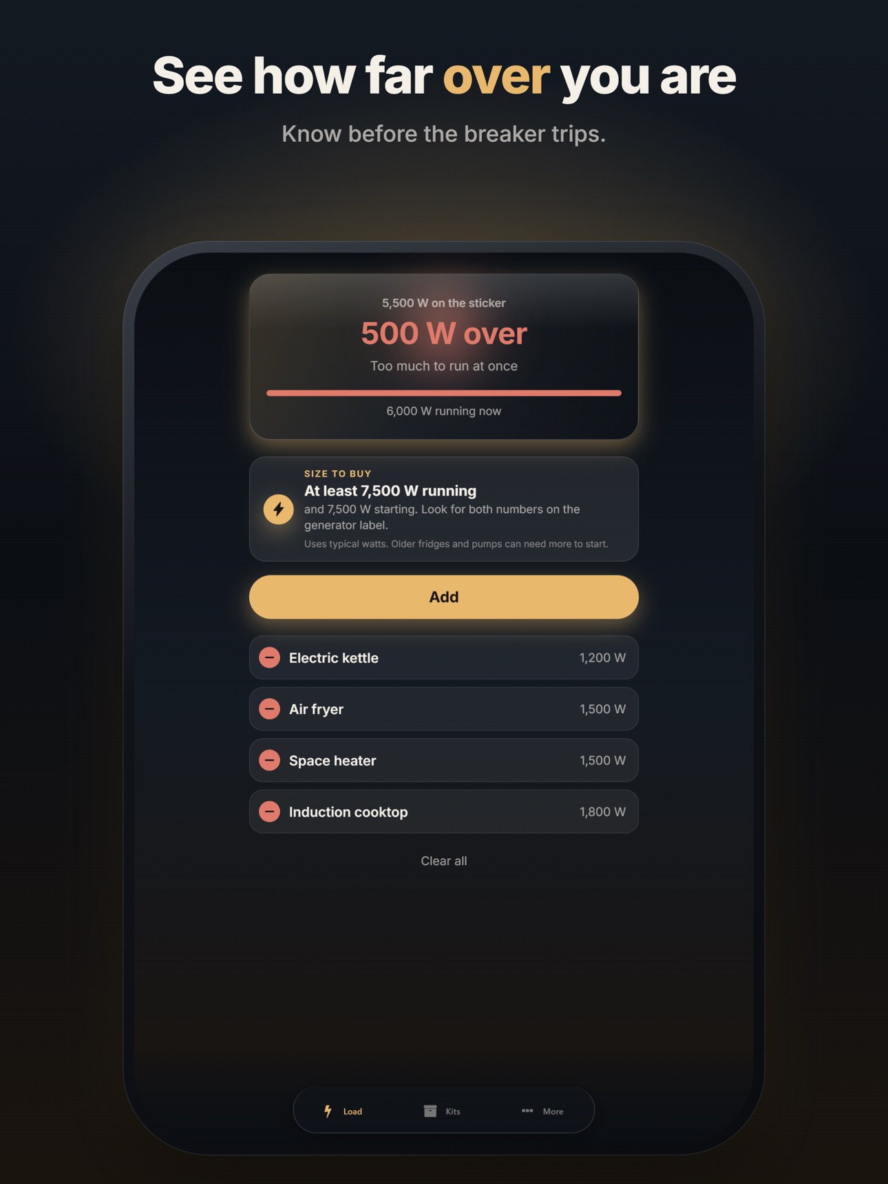 Screenshot 10 of Generator Wattage Calculator