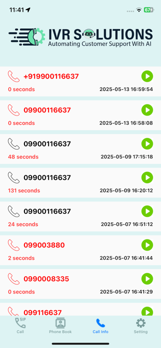IVR Solutions - SIP Screenshot 4 of 5