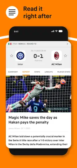 Screenshot von Soccerway Football Live Scores auf dem iPhone 6