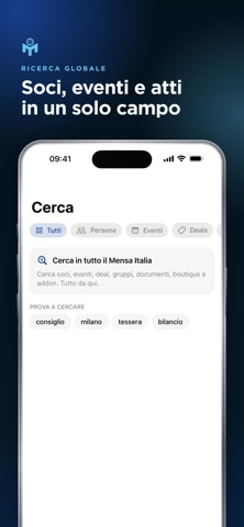 Mensa Italia iPhone screenshot