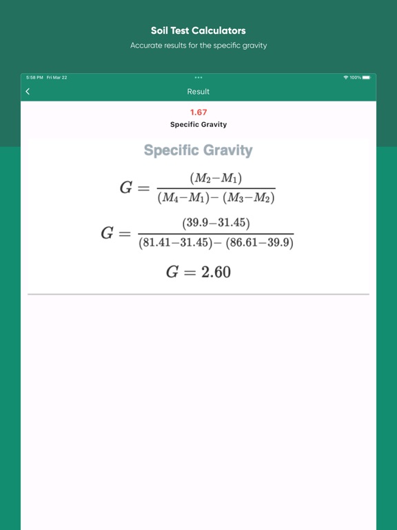 Screenshot #5 pour Soil Test Calculators