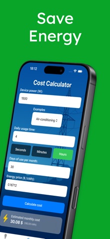 Electric Cost Calculator Screenshot 2 of 5