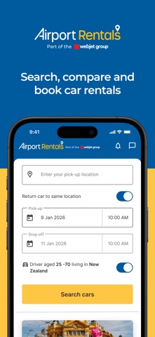 Airport Car Rental app screenshot