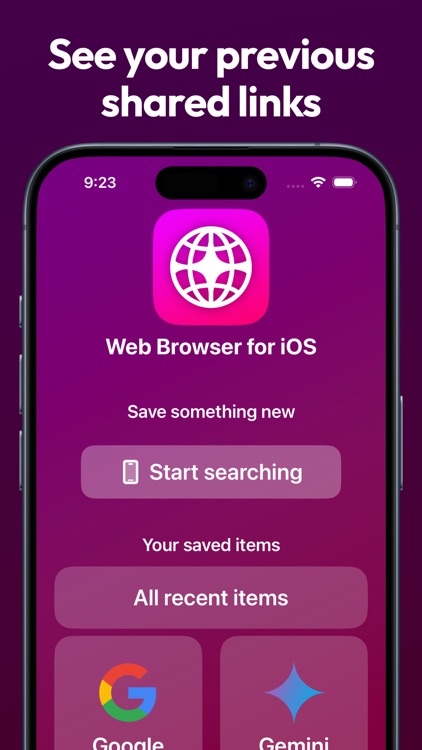 Browser: Web Search via Google