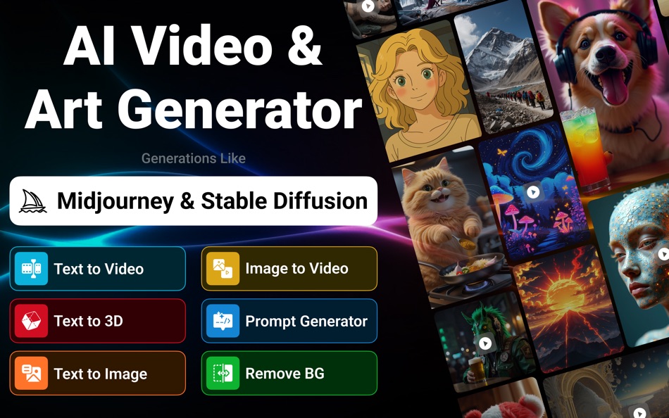 #1. AI Video,Photo & Art Generator (macOS) Podle: Usman Ali