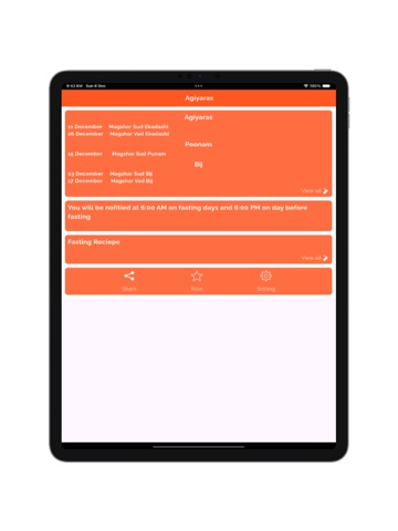 Agiyaras-Ekadashi Reminder iPad screenshot