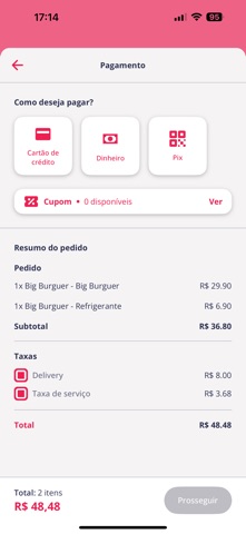Cardápio IA iPhone screenshot