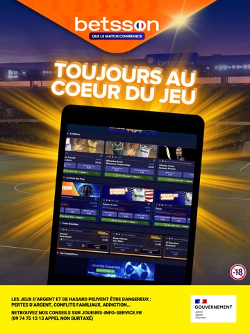 Betsson iPad screenshot 2