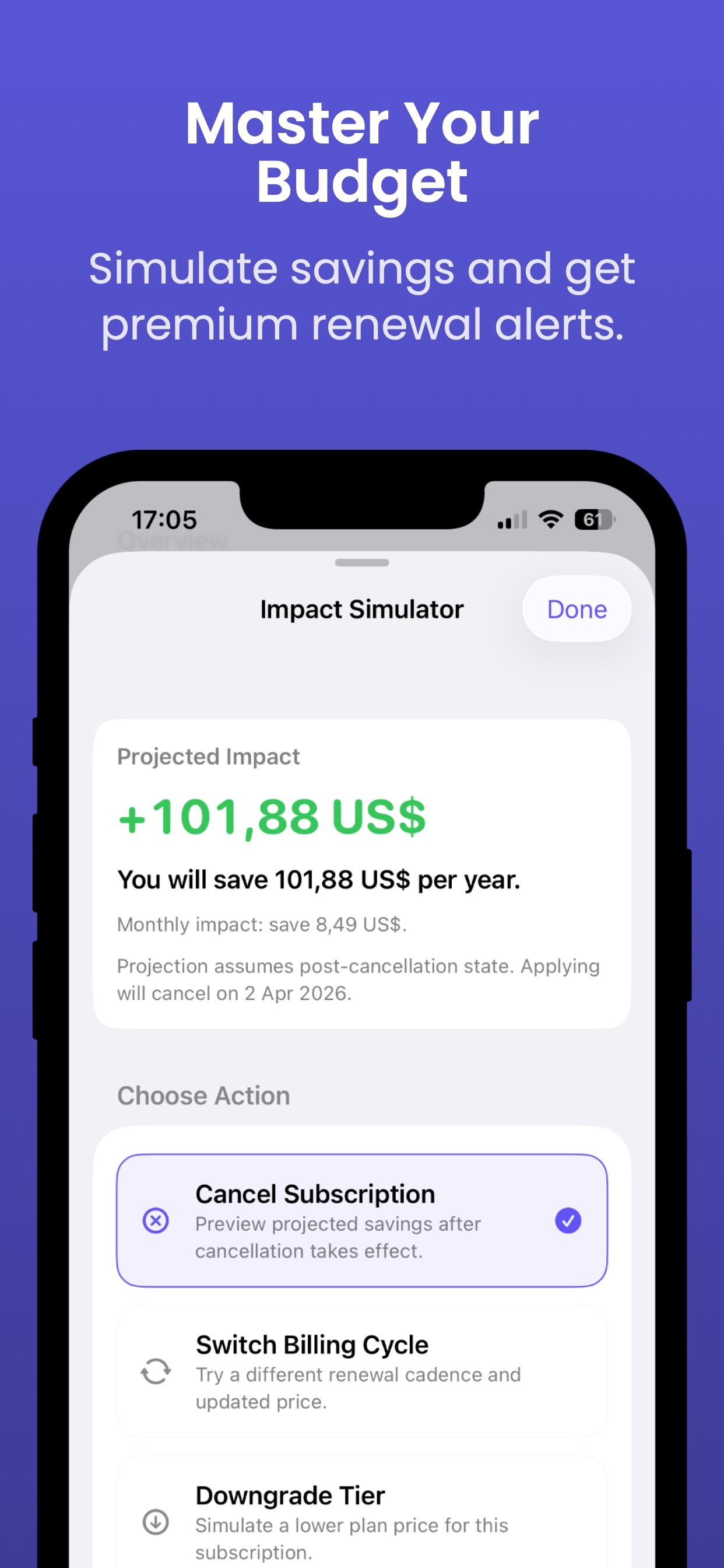 Subdue: Subscription Tracker screenshot 5