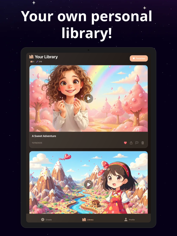 Bedtime Stories: Imagibrary iPad screenshot 3 - Book app