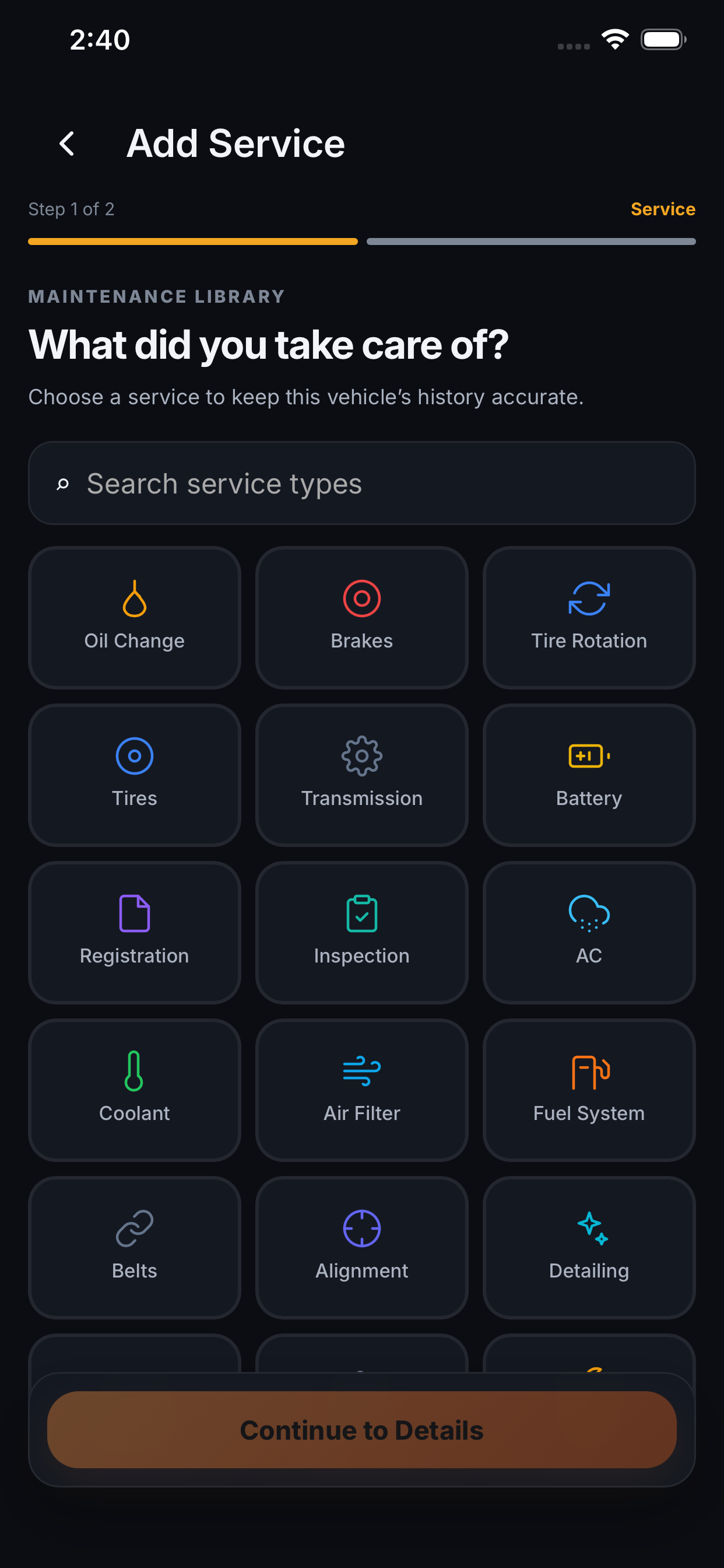 RevLog: Vehicle Service Log screenshot 5
