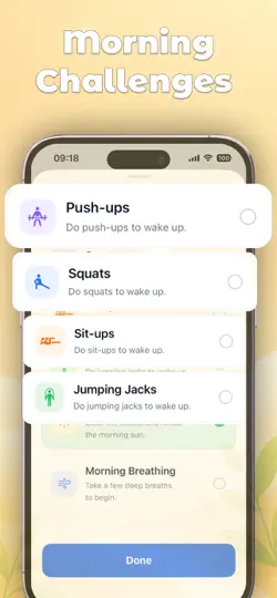 Captura de pantalla de WakeClock: Alarm Challenge en iPhone 4