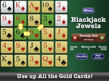 Blackjack Jewels™ iPad screenshot