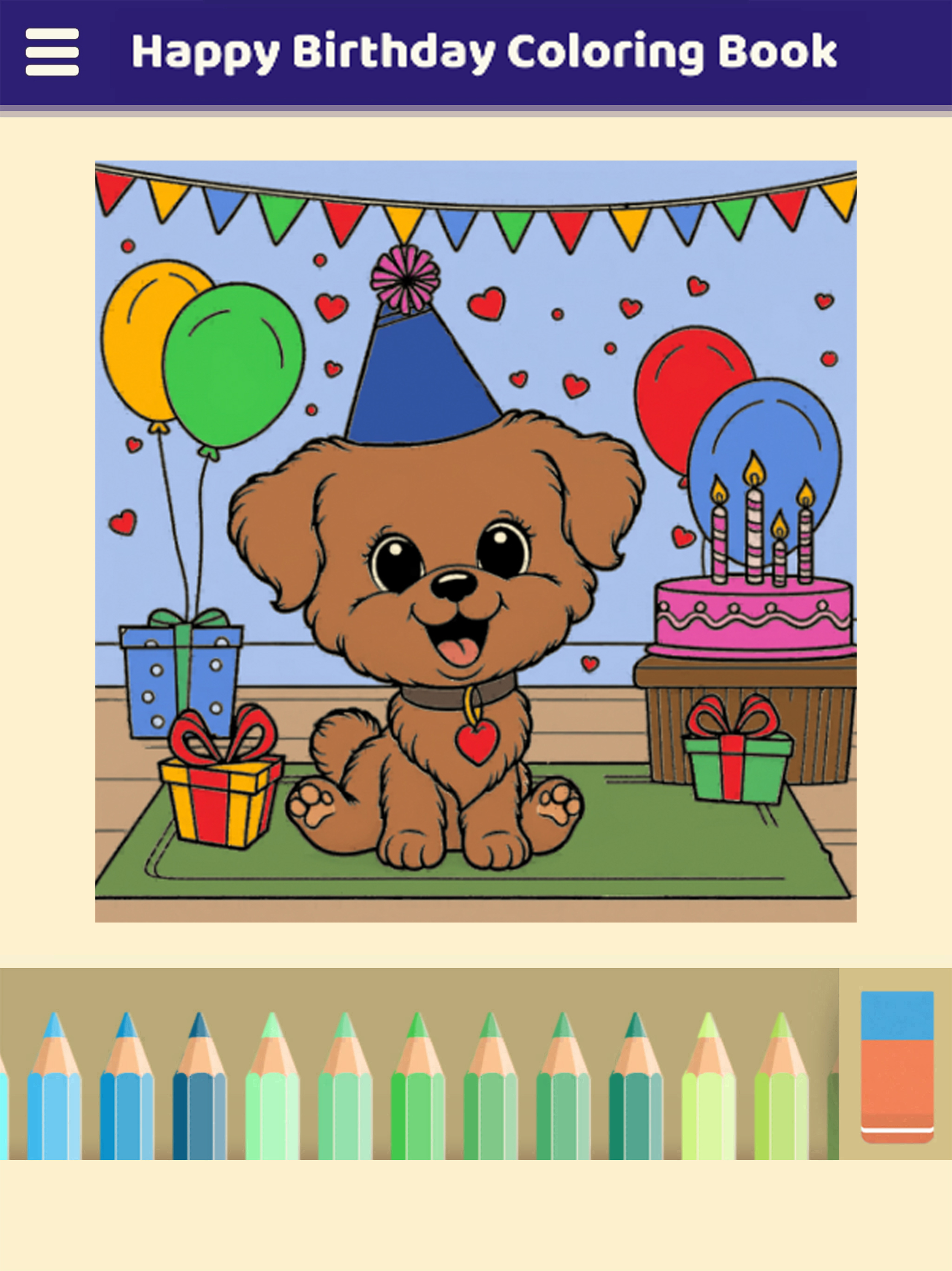 Happy Birthday Coloring Book ™