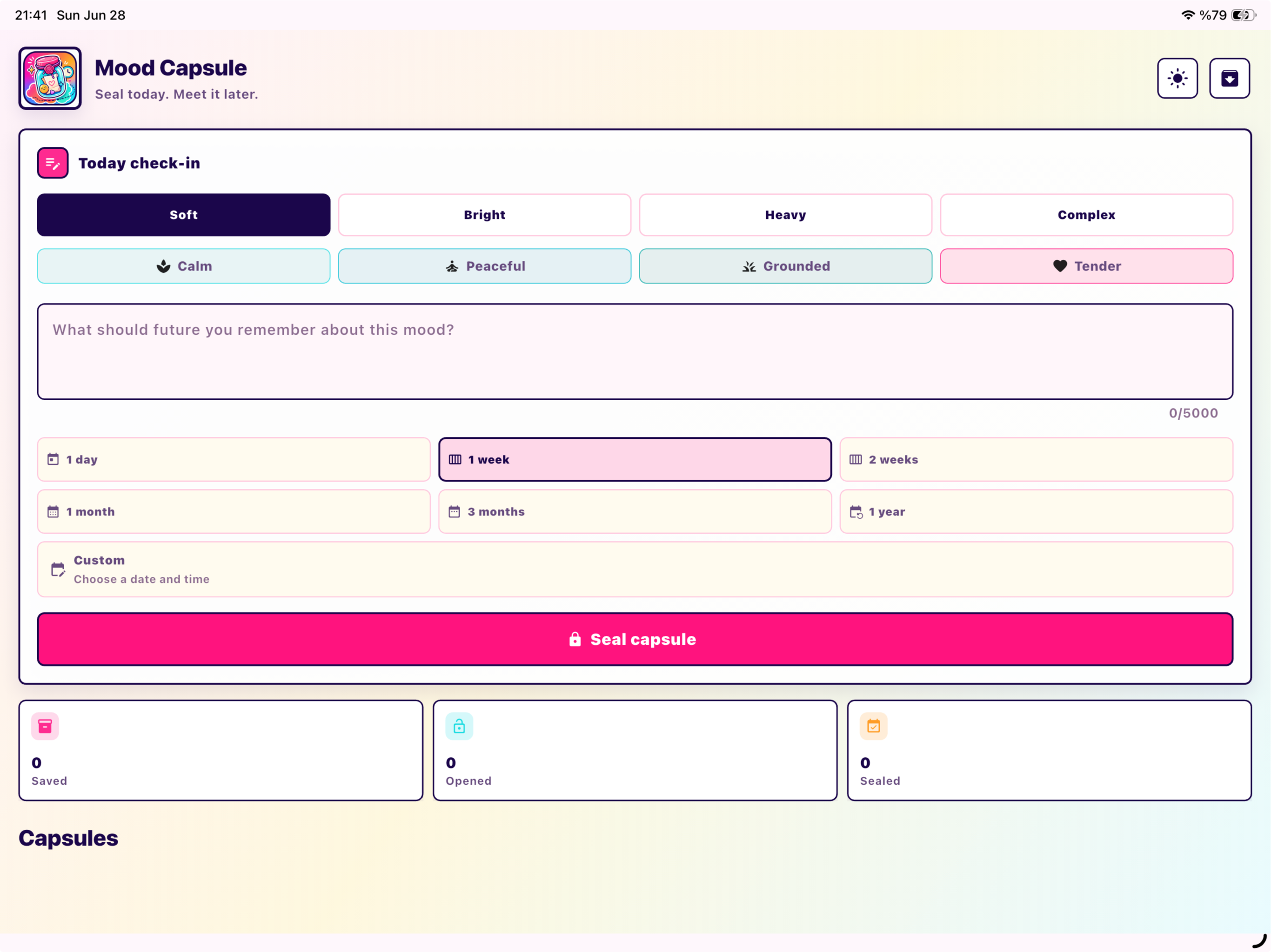Mood Capsule screenshot 3