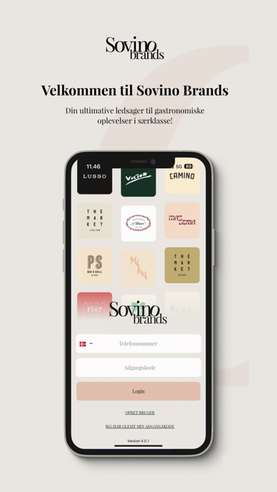 Sovino Brands Screenshot