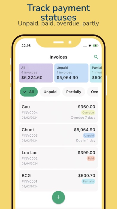 ezInvoice: Easy Invoice Maker Screenshot