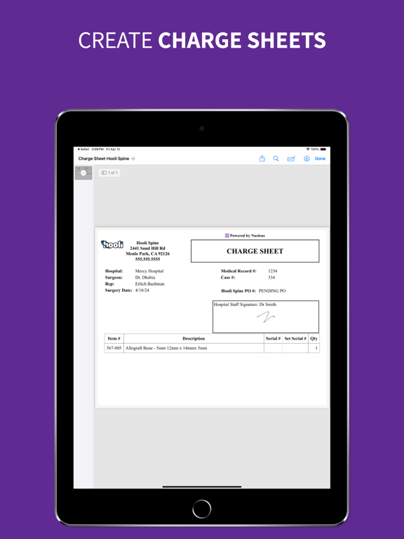 Nucleus Sales iPad screenshot 4 - Productivity app