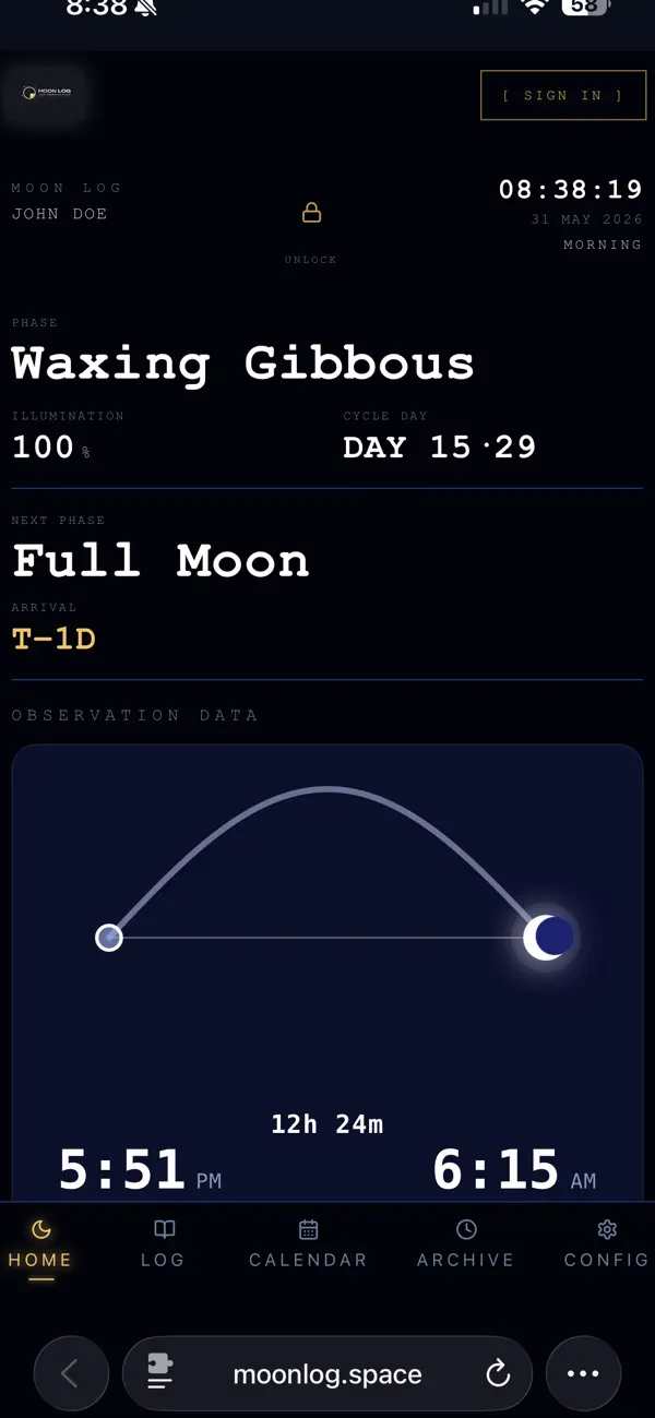 Screenshot #1 pour Moon Log - Space Systems