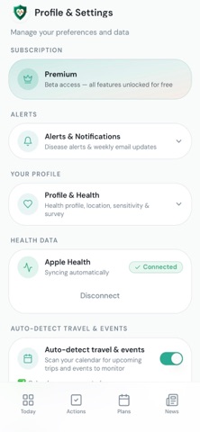 MyRiskMeter iPhone screenshot