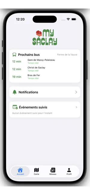 MySaclay screenshot 2